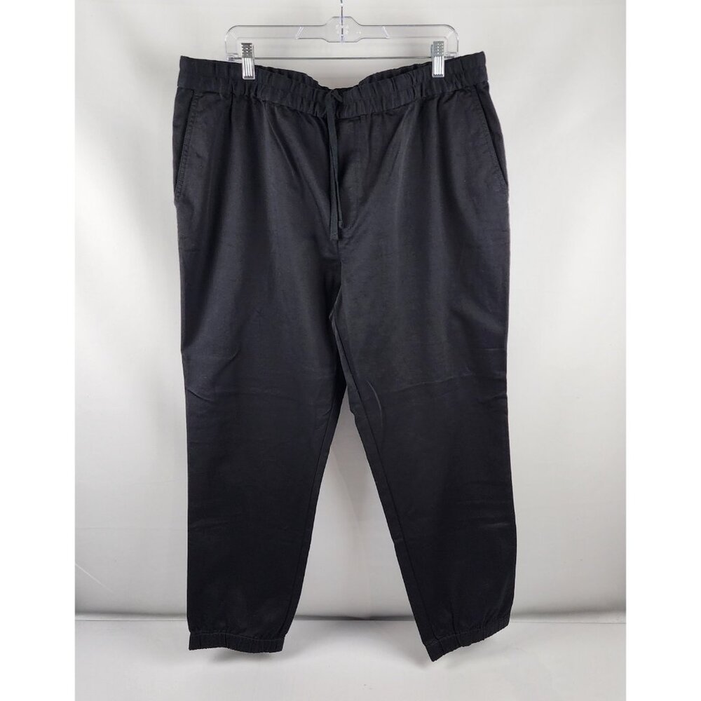Banana Republic Pants Mens XL Black Traveler Relaxed Tapered Fit Joggers NWT